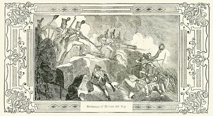 Framed Print : Storming of Molino del Rey, 1849. Creator: Unknown Framed Print : Storming of Molino del Rey, 1849. Creator: Unknown