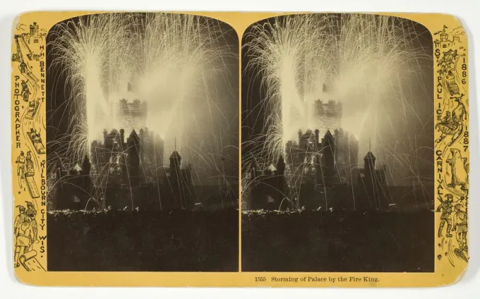 Framed Print : Storming of Palace by the Fire King, 1886 / 88. Creator: Henry Hamilton Bennett Framed Print : Storming of Palace by the Fire King, 1886 / 88. Creator: Henry Hamilton Bennett