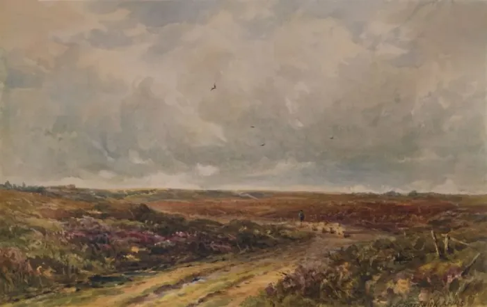 Framed Print : Stormy Day on a Surrey Common, 19th-20th century, (1935). Artist: John Jessop Hardwick Framed Print : Stormy Day on a Surrey Common, 19th-20th century, (1935). Artist: John Jessop Hardwick