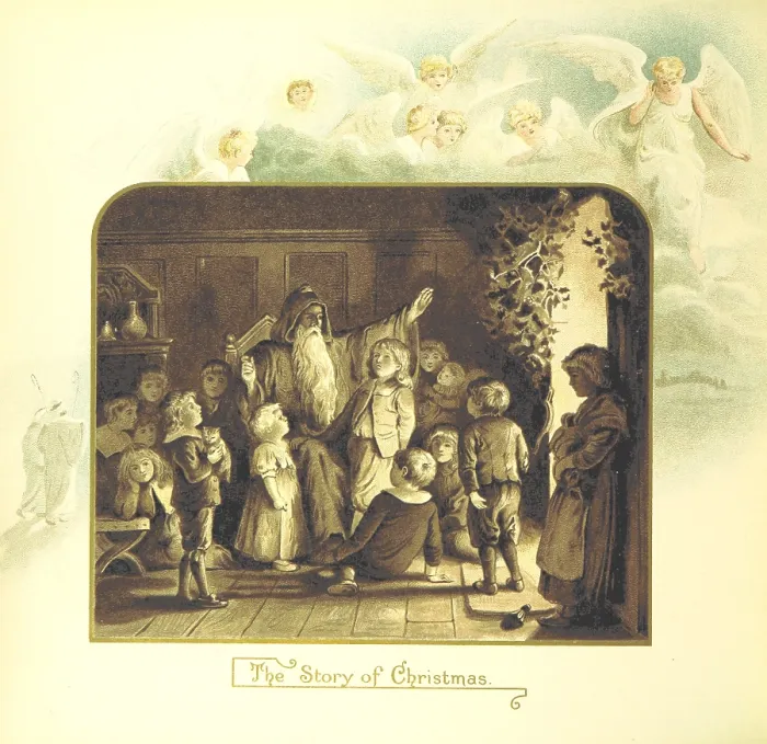 Framed Print : The Story of Christmas, 1894. Creator: Eliza F. Manning Framed Print : The Story of Christmas, 1894. Creator: Eliza F. Manning