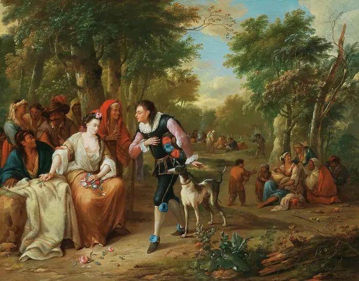 Framed Print : The Story of Constance and Don Juan, 1710. Creator: Carré, Hendrik (1656-1721) Framed Print : The Story of Constance and Don Juan, 1710. Creator: Carré, Hendrik (1656-1721)