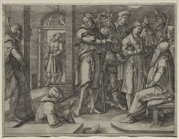 The Story of Joseph: Joseph Interprets his Dream to Jacob, 1512. Creator: Lucas van Leyden (Dutch