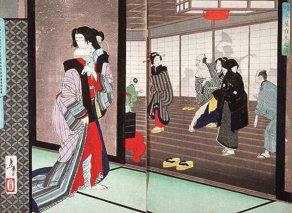The Story of Shiraito, a Courtesan of the Hashimoto House, 1886. Creator: Tsukioka Yoshitoshi