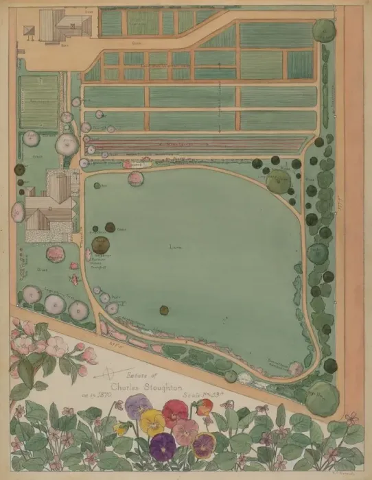 Framed Print : Stoughton Estate, c. 1936. Creator: Virginia Richards Framed Print : Stoughton Estate, c. 1936. Creator: Virginia Richards