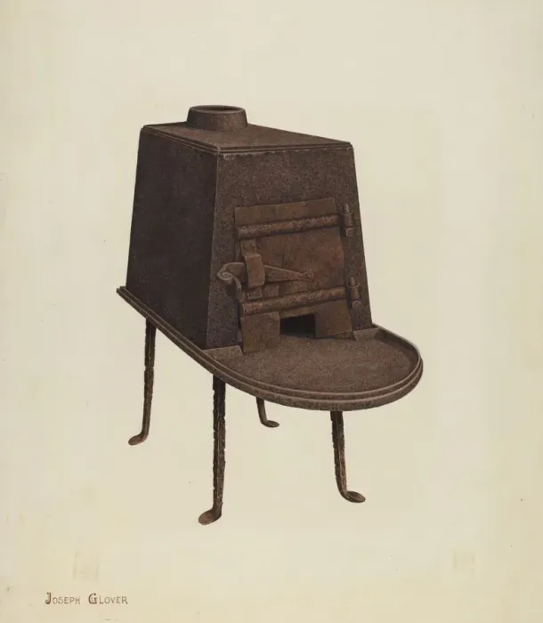 Framed Print : Stove, c. 1940. Creator: Joseph Glover Framed Print : Stove, c. 1940. Creator: Joseph Glover