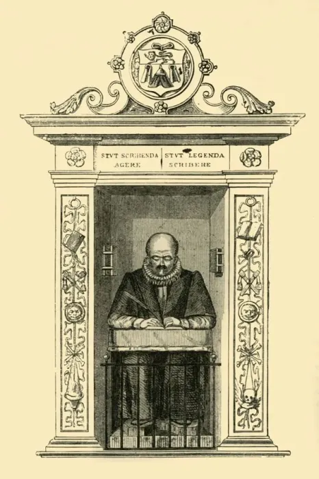 Framed Print : Stows Monument in St. Andrew Undershaft, (c1872). Creator: Unknown Framed Print : Stows Monument in St. Andrew Undershaft, (c1872). Creator: Unknown