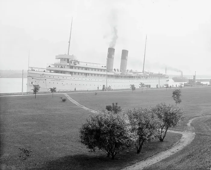 Framed Print : Str. North West at Sault Ste. Marie, Mich. between 1900 and 1910. Creator: Unknown Framed Print : Str. North West at Sault Ste. Marie, Mich. between 1900 and 1910. Creator: Unknown