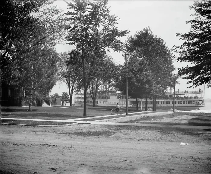 Framed Print : Str. Tashmoo, St. Clair Flats, Mich. between 1900 and 1920. Creator: Unknown Framed Print : Str. Tashmoo, St. Clair Flats, Mich. between 1900 and 1920. Creator: Unknown