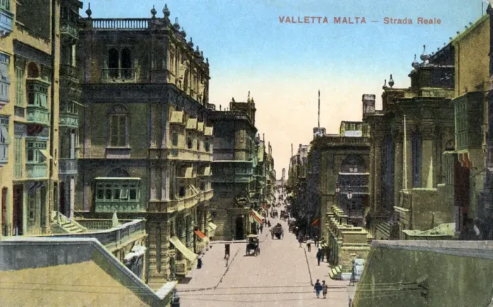 Framed Print : Strada Reale, Valletta Malta, 20th Century Framed Print : Strada Reale, Valletta Malta, 20th Century