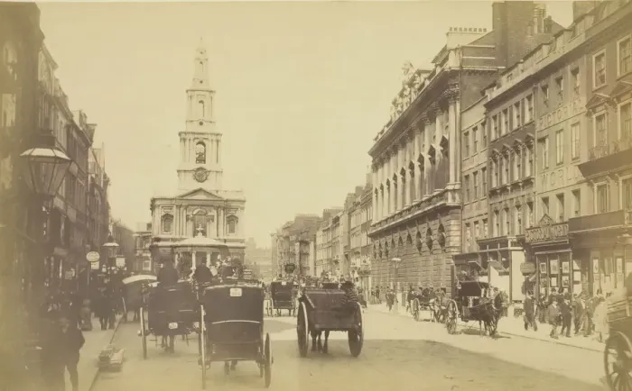 Framed Print : The Strand, 1850-1900. Creator: Unknown Framed Print : The Strand, 1850-1900. Creator: Unknown