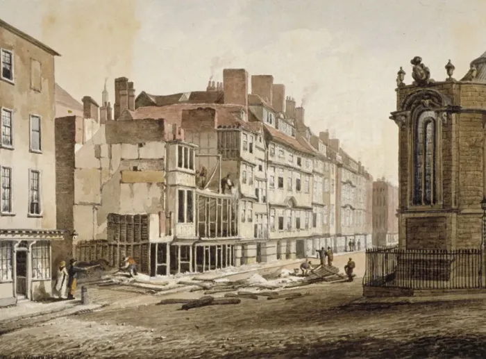Framed Print : Strand, Westminster, London, 1810. Artist: C John M Whichelo Framed Print : Strand, Westminster, London, 1810. Artist: C John M Whichelo