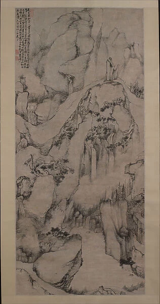 The Strange Pines of Mount Tiantai, 1687. Creator: Dai Benxiao
