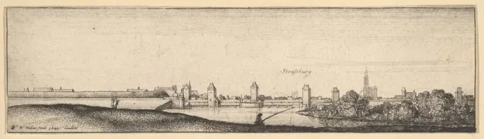 Framed Print : Strasbourg, 1642-44. Creator: Wenceslaus Hollar Framed Print : Strasbourg, 1642-44. Creator: Wenceslaus Hollar