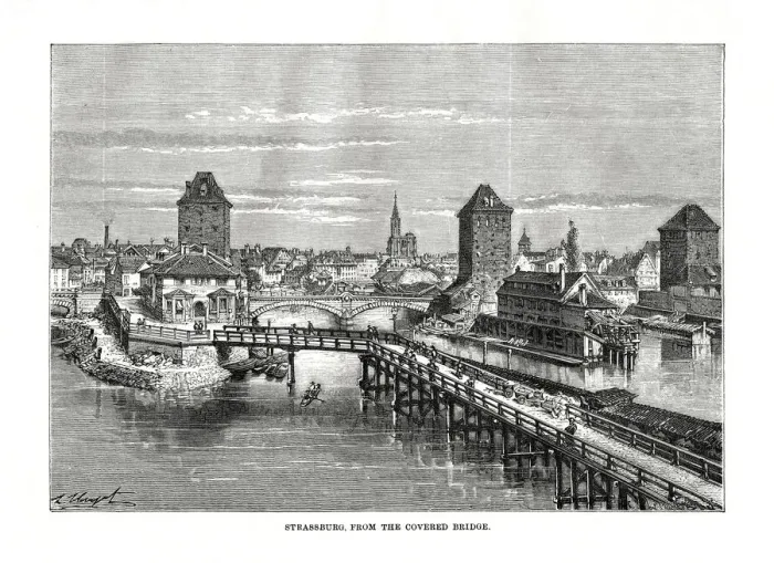 Framed Print : Strasbourg, France, 1879. Artist: C Laplante Framed Print : Strasbourg, France, 1879. Artist: C Laplante