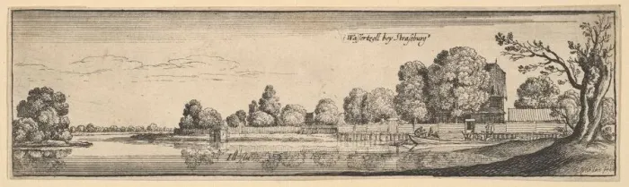 Framed Print : Strasbourg: The Toll House, 1625-77. Creator: Wenceslaus Hollar Framed Print : Strasbourg: The Toll House, 1625-77. Creator: Wenceslaus Hollar