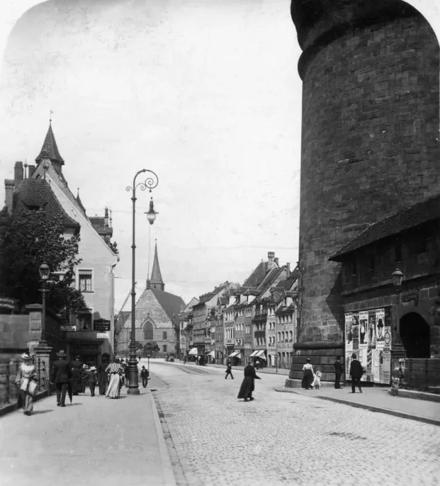Framed Print : Strassenkarte, Nuremberg, Bavaria, Germany, c1900s. Artist: Wurthle & Sons Framed Print : Strassenkarte, Nuremberg, Bavaria, Germany, c1900s. Artist: Wurthle & Sons
