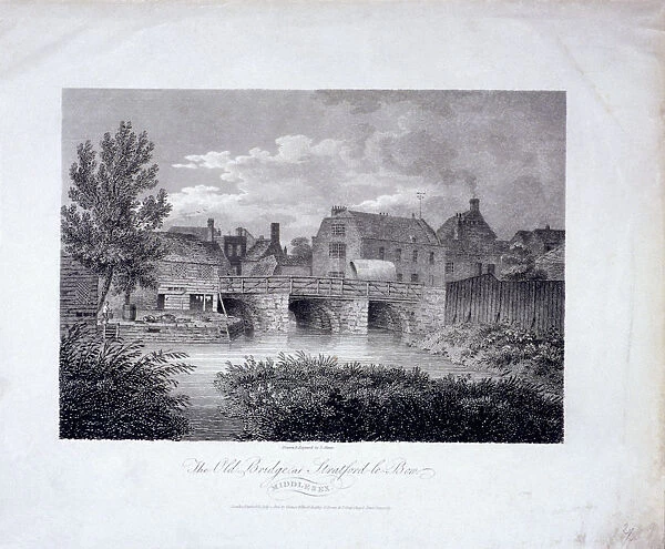 Stratford Bridge, Newham, London, 1804. Artist: James Sargant Storer