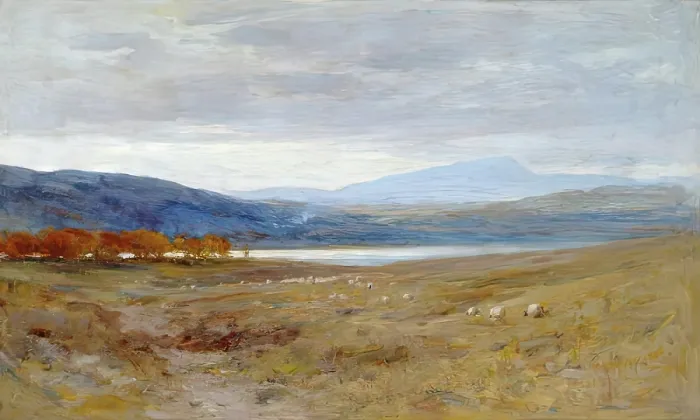 Framed Print : Strath Tummel, 1864. Creator: George Reid Framed Print : Strath Tummel, 1864. Creator: George Reid