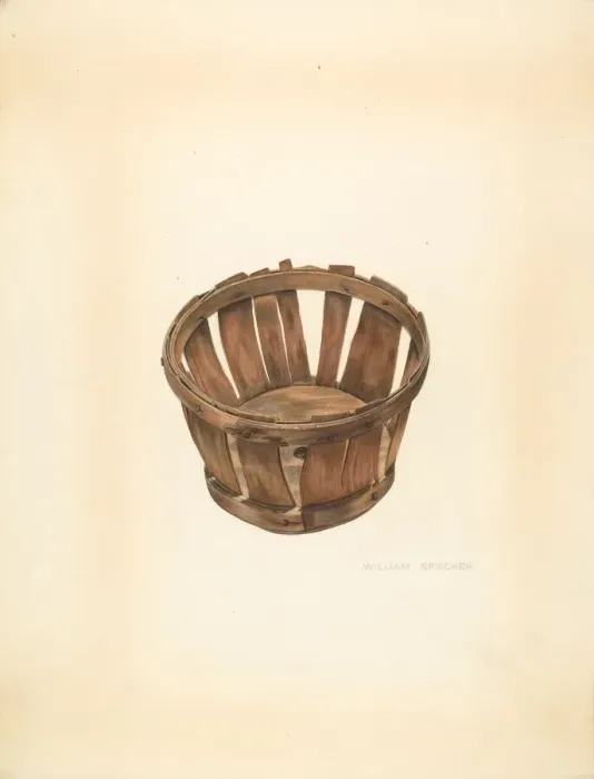 Framed Print : Strawberry Basket, c. 1937. Creator: William Spiecker Framed Print : Strawberry Basket, c. 1937. Creator: William Spiecker