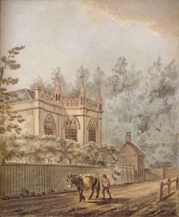 Framed Print : Strawberry Hill, c18th century, (1922). Artist: Joseph Charles Barrow Framed Print : Strawberry Hill, c18th century, (1922). Artist: Joseph Charles Barrow