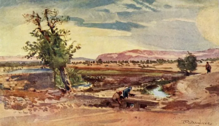 Framed Print : The Stream Flowing from the Spring of Elisha, 1902. Creator: John Fulleylove Framed Print : The Stream Flowing from the Spring of Elisha, 1902. Creator: John Fulleylove