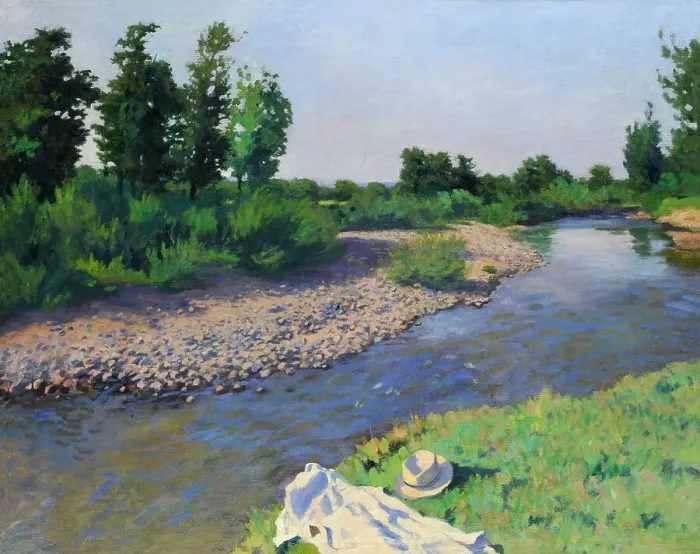 Framed Print : Stream II, 1907 Framed Print : Stream II, 1907