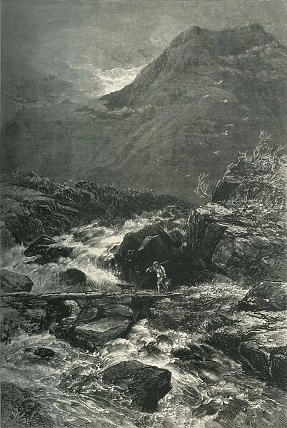 The Stream from Llyn Idwal, c1870