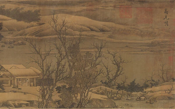 Streams and Mountains Under Fresh Snow, ca. late 12th century. Creators: Liu Songnian, Gao Keming