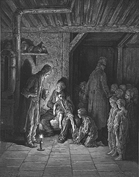 Found in the Street, 1872. Creator: Gustave Doré