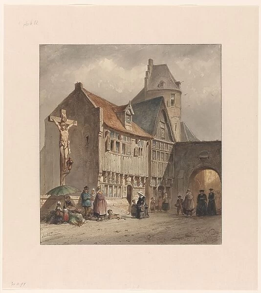 Street in Antwerp, 1833-1892. Creator: Jan Gerard Smits