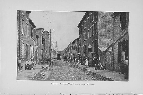 A street in Baltimore well known to charity workers, 1905. Creator: Unknown