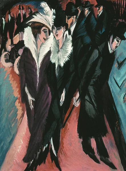 Street, Berlin. Artist: Kirchner, Ernst Ludwig (1880-1938)