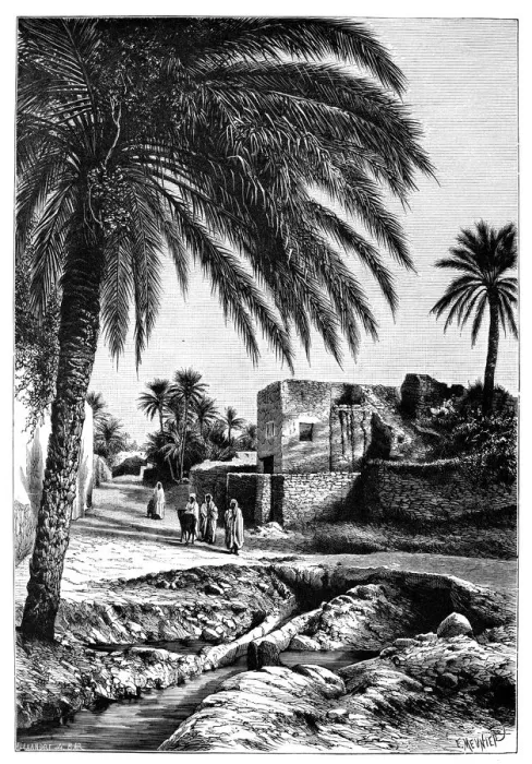 Framed Print : A street in Biskra, Algeria, 1895. Artist: Meunier Framed Print : A street in Biskra, Algeria, 1895. Artist: Meunier