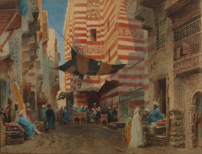 Framed Print : On the Street of Cairo, 1873. Artist: Makovsky, Konstantin Yegorovich (1839-1915) Framed Print : On the Street of Cairo, 1873. Artist: Makovsky, Konstantin Yegorovich (1839-1915)