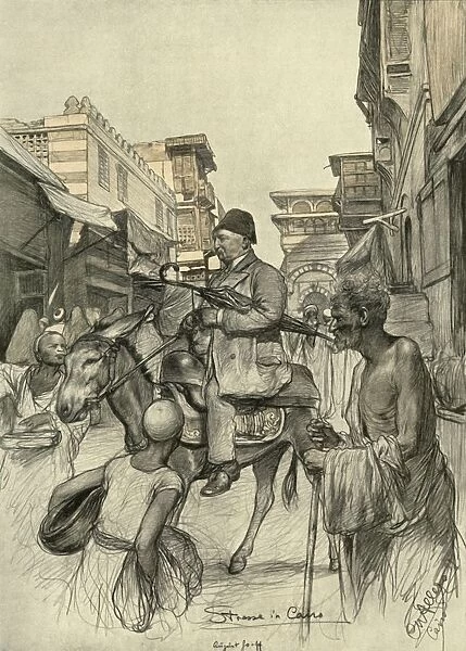 Street in Cairo, 1898. Creator: Christian Wilhelm Allers