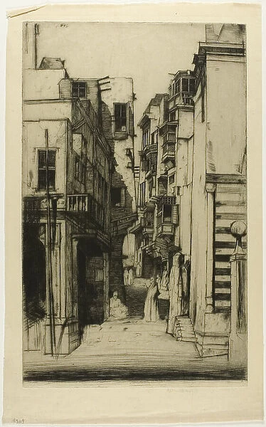 Street in Cairo, 1910. Creator: David Young Cameron