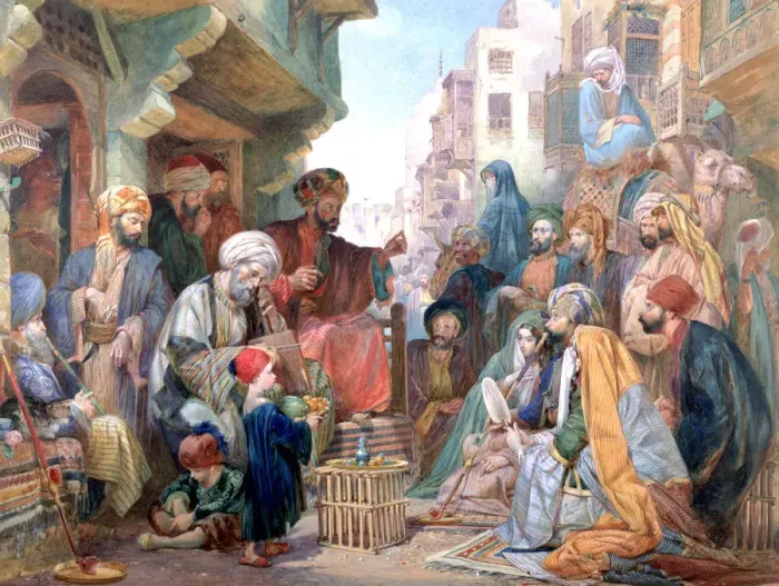 Framed Print : A Street in Cairo, Egypt, c1825-1876. Artist: John Frederick Lewis Framed Print : A Street in Cairo, Egypt, c1825-1876. Artist: John Frederick Lewis