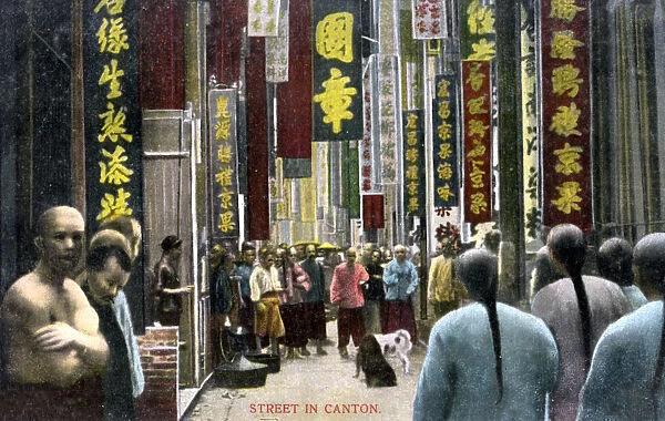 A street in Canton, China, c1900s