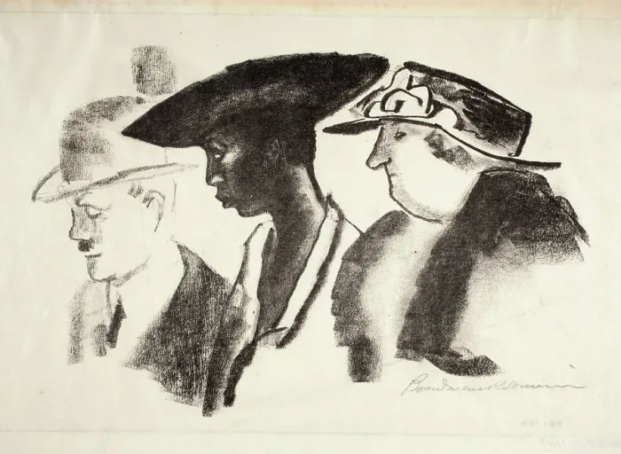 Framed Print : Street Car, 1918. Creator: Boardman Robinson Framed Print : Street Car, 1918. Creator: Boardman Robinson
