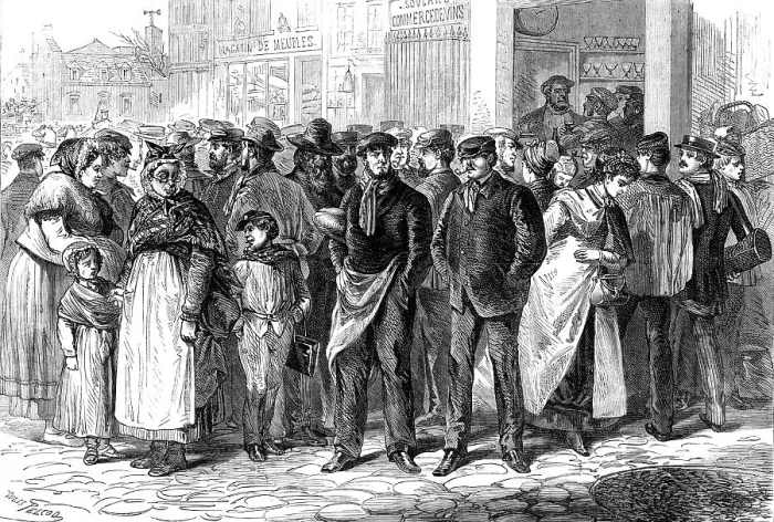 Framed Print : Street Characters of Paris: the Faubourg St. Antoine, 1870. Creator: Unknown Framed Print : Street Characters of Paris: the Faubourg St. Antoine, 1870. Creator: Unknown