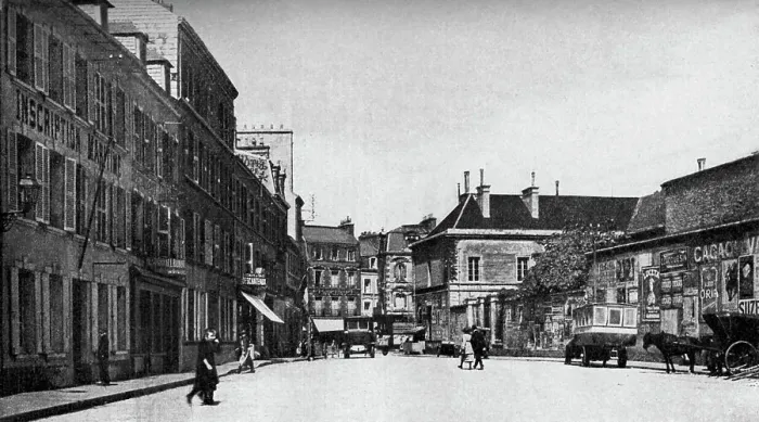 Framed Print : Street in Cherbourg, France, c1930s. Artist: EA Waymark Framed Print : Street in Cherbourg, France, c1930s. Artist: EA Waymark
