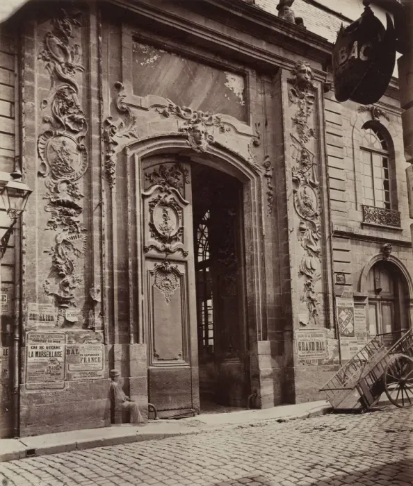 Framed Print : Street in Dijon, before 1870. Creator: Unidentified Photographer Framed Print : Street in Dijon, before 1870. Creator: Unidentified Photographer