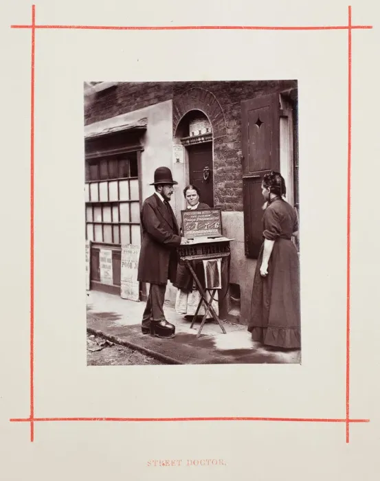 Framed Print : Street Doctors, 1877. Creator: John Thomson Framed Print : Street Doctors, 1877. Creator: John Thomson