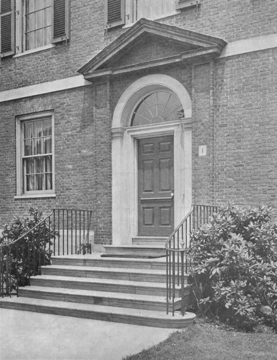 Framed Print : Street door to the house of Mrs WK Vanderbilt, New York City, 1924 Framed Print : Street door to the house of Mrs WK Vanderbilt, New York City, 1924