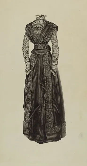 Framed Print : Street Dress, c. 1937. Creator: Lucien Verbeke Framed Print : Street Dress, c. 1937. Creator: Lucien Verbeke