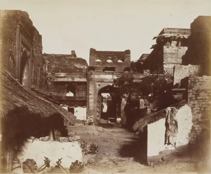 Framed Print : Street in Fatehpur Sikri, India, 1858-62. Creator: John Murray Framed Print : Street in Fatehpur Sikri, India, 1858-62. Creator: John Murray