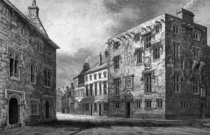 Framed Print : Street in Galway, showing the house of Thomas Lynch, 1893 Framed Print : Street in Galway, showing the house of Thomas Lynch, 1893