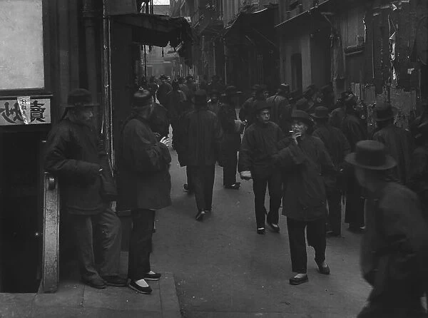 The street of the gamblers (by day), Chinatown, San Francisco, between 1896 and 1906. Creator: Arnold Genthe