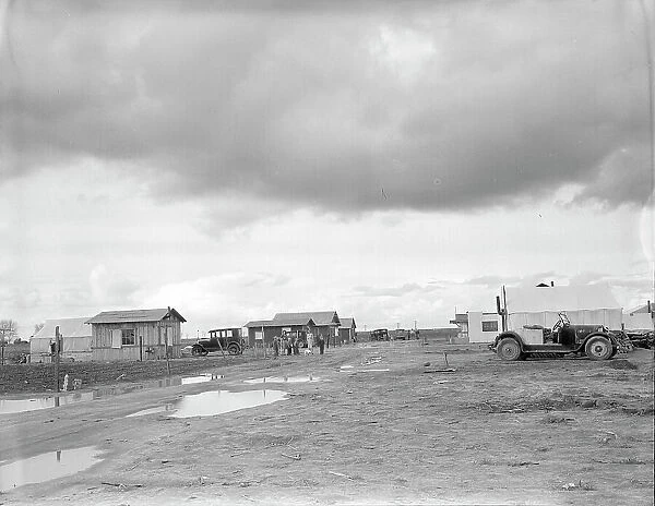 Street and homes in 'Little Oklahoma', California, 1936. Creator: Dorothea Lange. Street and homes in 'Little Oklahoma', California, 1936. Creator: Dorothea Lange