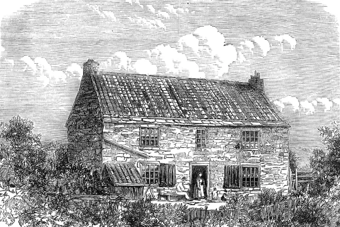 Framed Print : Street House, Wylam, the birthplace of George Stephenson, 1881. Creator: Unknown Framed Print : Street House, Wylam, the birthplace of George Stephenson, 1881. Creator: Unknown